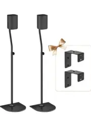 Universal Surround Speaker Stands Pair 33" to 42" Adjustable Rear Speaker Stands