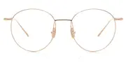 Linda Farrow FOSTER LF34A Asian Fit C3 Men's Glasses Gold Size 51 - Private Health Rebate - Blue Light Block Available