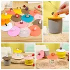 Coffee Lids Reusable Dustproof Leakproof Silicone Cup Cover Suction Cup Cover