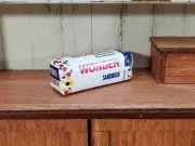 Dollhouse Wonder Bread Loaf 1:12 Scale Miniature Food 1 1/4" Long Groceries
