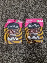 Darrell Lea Dark Chocolate Liquorice Bullets 204g - Twin Pack