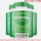 3-Pack Rosabella Moringa Capsules for Immune Support & Gut Health - 120 Capsules