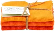 Solwang Cleaning Cloths 041297 Set of 3 Dark Orange Combi