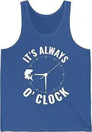 [Sumairah] Fish O'Clock Funny Fishing Fisherman Fathers Day Gift Men Tank Top