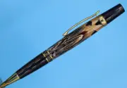 Elegant Beauty Sierra Ballpoint Pen with Ringneck Pheasant Feathers Black TG