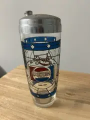 Vintage Pepsi Cola, Tiffany Styled Stain Glass Cocktail Shaker