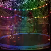 USB Powered Trampoline String Lights with APP Bluetooth Control Trampoline Rim LED Light for Trampoline LED Trampoline Light