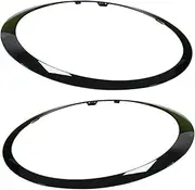 CLZCNQLX 1Pair Car Headlight Ring Bezel Trim Surround Cover Compatible for BMW Mini Cooper S R55 R56 R57 Clubman 51137149905 51137149906 2007-2015(Gloss Black)
