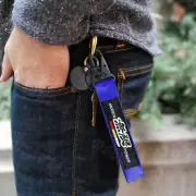 Metal Keychain Backpack key Ring Hook Strap MUGEN Racing Blue Lanyard Nylon