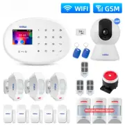 WIFI GSM Alarm System Smart Home Security Alarm Kit RFID APP Remote Control Lot