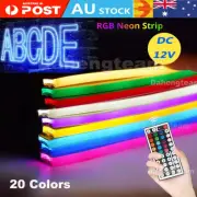 1-20M RGB LED Neon Strip Light Rope Wifi Bluetooth Music Controller 12V Adv Sign