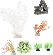 DINHEAROM 1 Set Aquarium Artificial Plants Realistic Water Grass Ornaments for Fish Tank Decoration Exquisite Adornments for Aquatic Landscapes and Home Decor