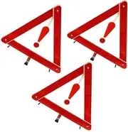 3pcs Car Kit Reflective Road Markers Safety Triangles for Trucks Highway Warning Triangle