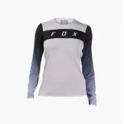Fox Flexair Long Sleeve Race Jersey Womens - Vintage White - Small (HOT BUY)