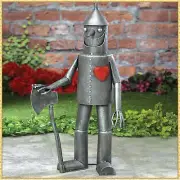 Wizard of Oz Tin Man with a Heart Woodsman Garden Statue Sculpture Lawn Decor