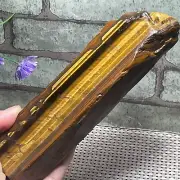 Natural tiger's-eye rough raw stone rock specimrn mineral Madagascar 679g F54