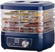 5 Trays Electric Food Dehydrator Fruit Dryer, 35-70°C Mini Pet Snack Dryer, Dehydrator for Food and Jerky, Fruits, Herbs, Veggies, Snacks Air Dryer for Home Use Food Blue