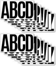 Letter Stickers Large, 14 Sheets Letter Stickers 6 Inch Waterproof & Sun-Proof Self-Adhesive Large Sticker for Poster Board, Letterboxes, Cars, Signs
