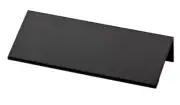 3" Modern Edge Pull Flat Black