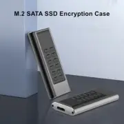 M.2 SATA SSD Encryption Enclosure Case Box AES256 Keypad Security Encrypted