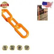 Durable 50ft Plastic Barrier Chain for Effective Crowd Control - Made in USA