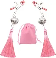 Adjustable Tassel Nipple Clips Nipple Clamps With Bells Non-Piercing Nipple Attractive Nipple Clip Dangle Breast Clip Toy Body Jewelry