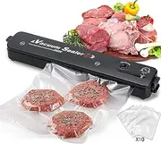 [AnnuoYi] Vacuum Sealer, Upgraded Automatic Food Preservation Vacuum Sealer Machine with 10 bags, Food Sealing Machine Light Weight Food Saver
