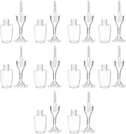 Mikinona 10Pcs Wine Glass Shaped Lip Gloss Tubes Refillable and Lipstick Containers for Cosmetics Empty Lip Gloss Bottles for Women