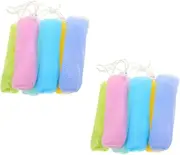 AUTSUPPL 12-pack Handmade Foaming Soap Nets Cleansing Foaming Maker Exfoliating and Dirt Comfortable Texture for Gentle Body Wash Easy to Hang Store for Bath Shower Random Color
