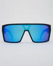 [Unit] Unit Men's Command Polarised Sunglasses in Black/Sky Polar One Size Black/Sky Polar