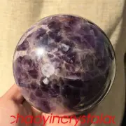 2.79LB Natural dreamy amethyst ball quartz crystal sphere reiki healing XQ290