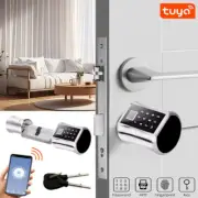 Keyless Smart Door Lock Cylinder Finger prints Tuya Remote Control Door Lock