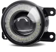 2 Pieces Car Fog Light Assembly LED Angel Eye Daytime Running Light DRL 30W H11 For Mitsubishi For Outlander 2006-2019