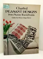 Charted Peasant Designs from Saxon Transylvania Cross-Stitch Pattern Book 1977