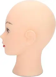 Denash Bald Mannequin Head, Head Model PVC Model Mannequin for Home for Salon