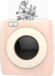 JSEIAJB Portable Thermal Printer for Photos, Compatible with Android Mini Printers(White-Prawn onion4)
