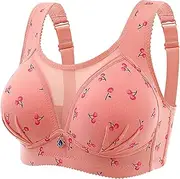 [Generic] Bandeau Sports Bra Size Thin No Printed Bra with Anti Shining Large Chest Display Small Gathering Bra Bras Front Closure