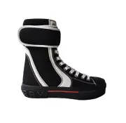 Burberry Black White High-Top Sneakers Size US 9 EUR 42 UK 8 Lace-up Sub 2 $920