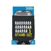 Oob Stand Out Golfer - Funny Novelty Stubby Holder With Base