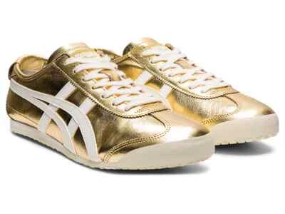 Onitsuka Tiger MEXICO 66 GOLD WHITE 1183B566 201 Authentic