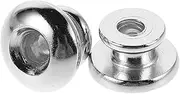 JOINPAYA 2pcs Metal Guitar Strap Buttons Lock Strap Lock Pins for Secure Grip on Acoustic Electric Guitars