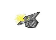 Happy Everything™ - Striped Graduation Cap Mini Attachment - MINI-GCAPSTR