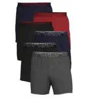 AND1 Men's Size Small 28-30 Underwear Pro Platinum Knit Boxers 6 Pair Pack