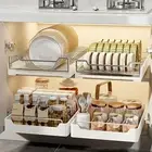 Easy Installation Cabinet Drawer Organizer Adjustable Dividers for Cabinets