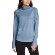 Eddie Bauer Ladies Funnel Neck Long Sleeve Top UPF 50+ Sun Protection