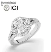 Radiant Solitaire Labgrown Diamond Engagement Ring Platinum 5.85 Ct F VVS2