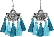 [Generic] Miracle Bohemian Tassel Earrings Sector Dangle Drop Earring Statement Handmade