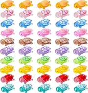 50 Pcs Mini Resin Turtles, Luminous Tiny Cute Turtle Glow In The Dark Multicolor Miniature Turtle Figurines Mini Figurines Ornaments Toy for DIY Craft Garden Landscape Dollhouse Decorations (S)