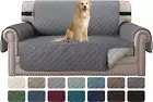 Loveseat Couch Cover Reversible Couch Covers for 2 Cushion Couch Water Resistant