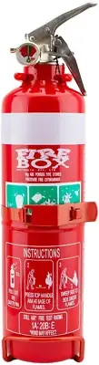 Fire Extinguisher 1Kg ABE Professional Dry Powder 1Kg & Bracket Car Boat Home